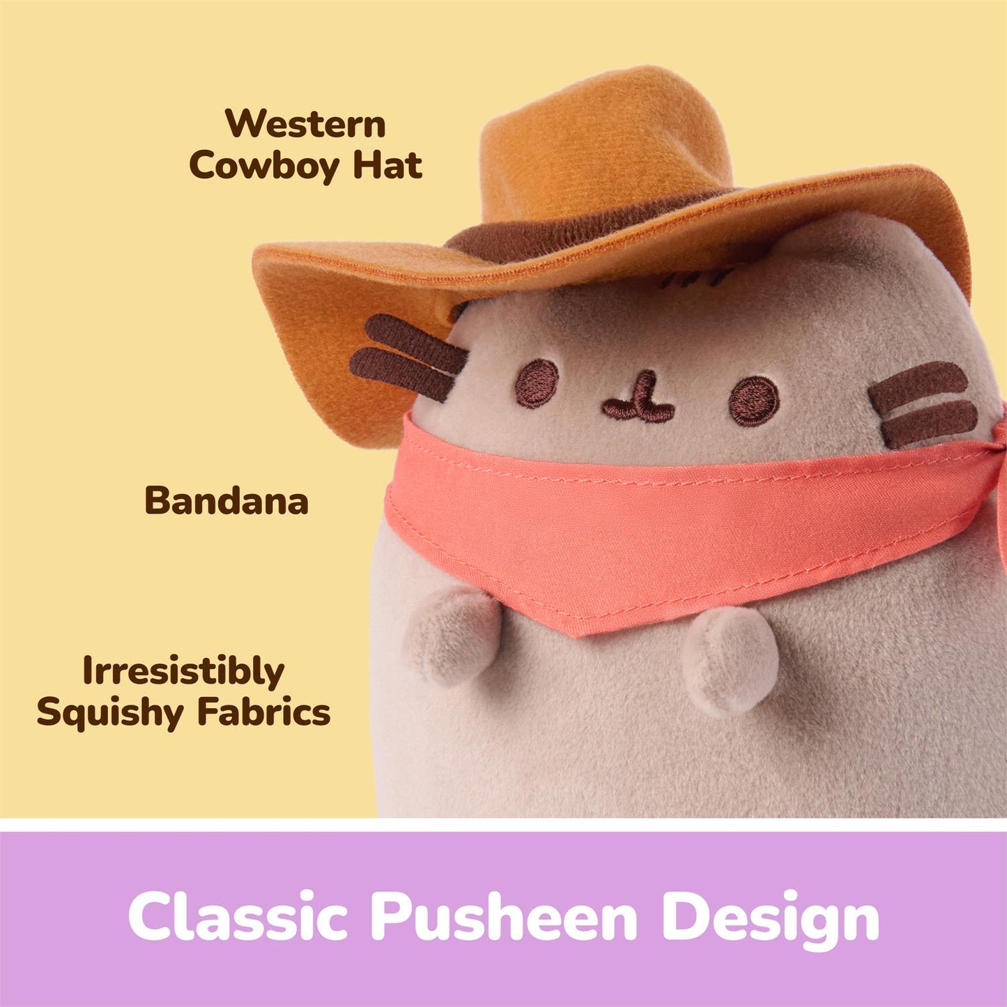 Pusheen Cowboy Pusheen, 6" inch
