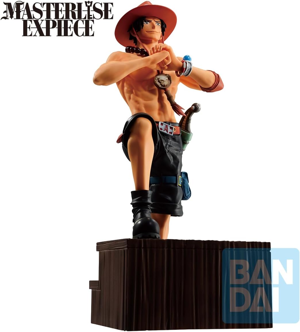 Ichibansho Figure - One Piece - Portgas D. Ace (Whitebeard Pirates), Bandai Spirits Masterlise Collectible Statue