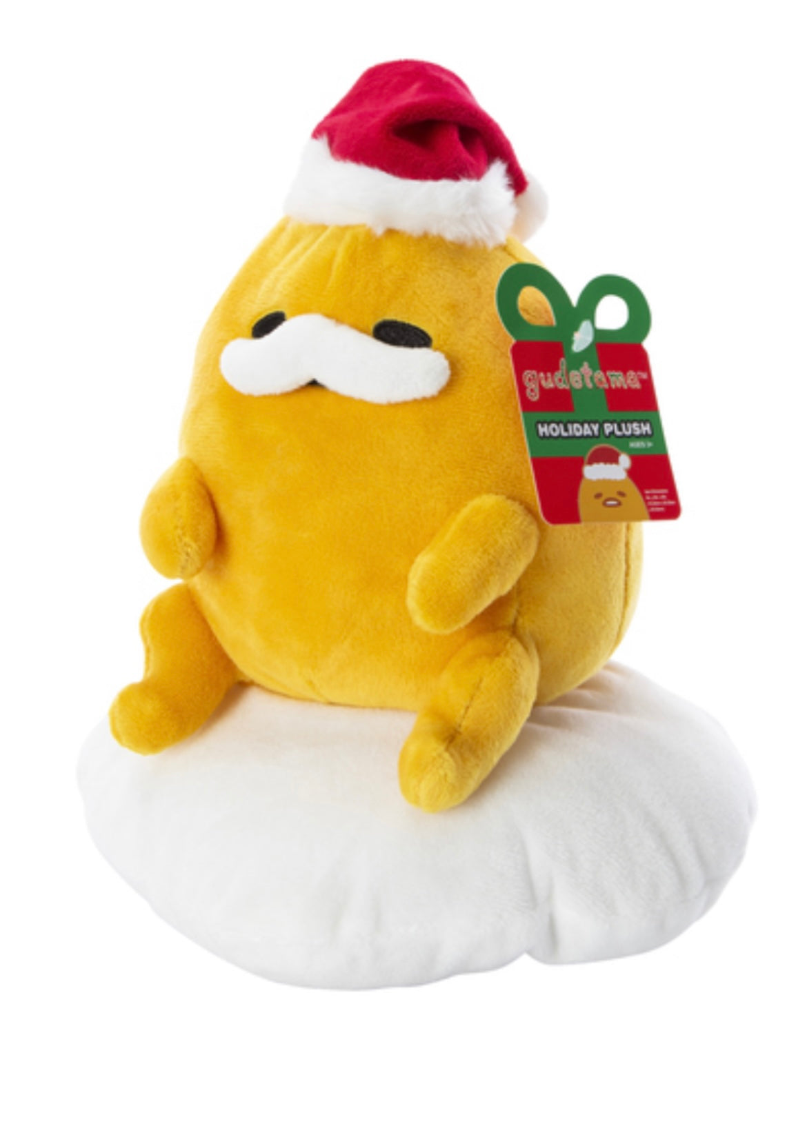 Sanrio Gudetama The Lazy Egg Santa plush