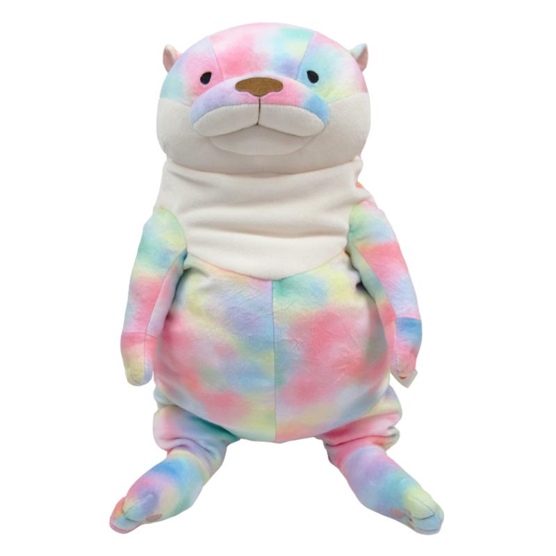Morisaka Global Mochi Kawauso Otter Plush Toy Rainbow Large Plush