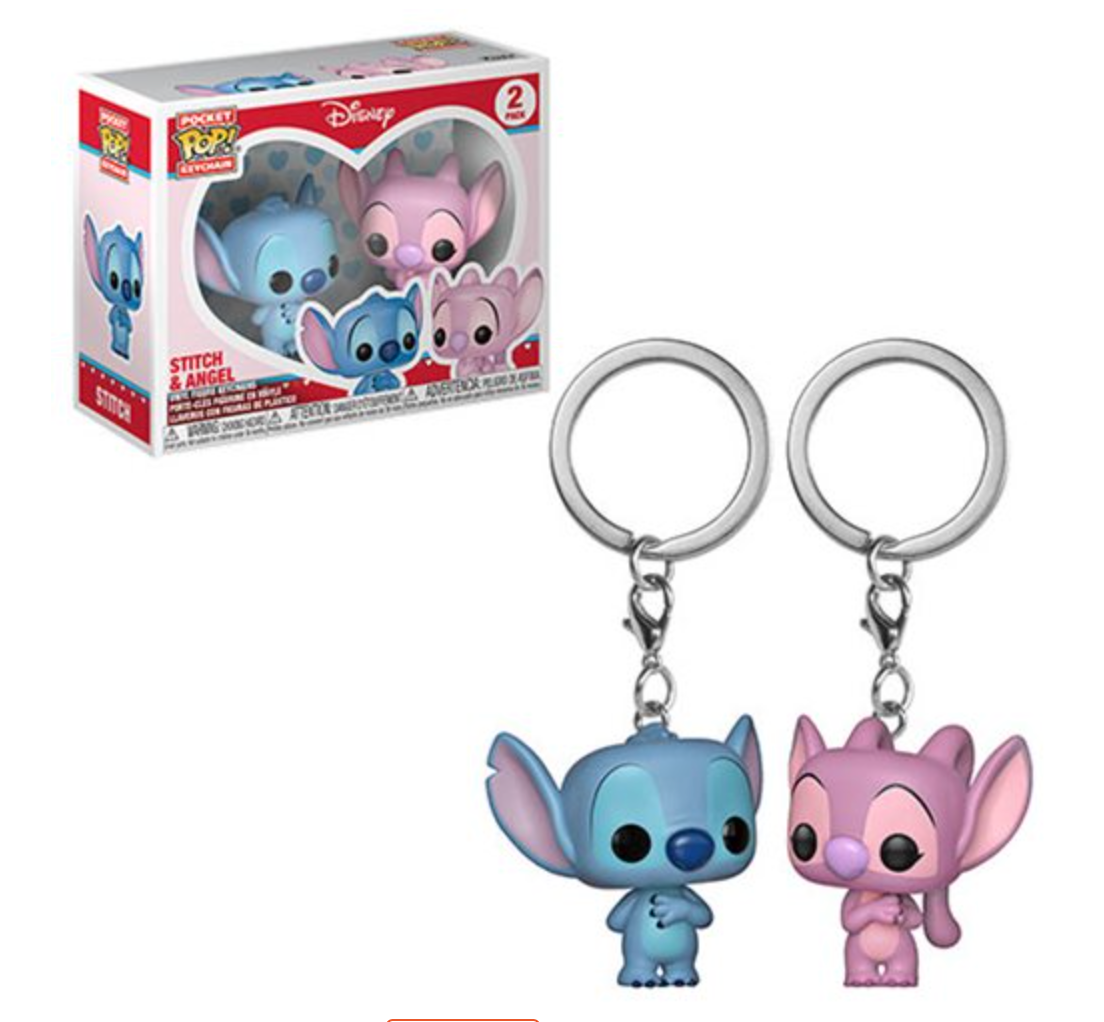 Funko POP Pockets Lilo Stitch Angel and Stitch Key Chain 2 Pack OtakuCollection.us