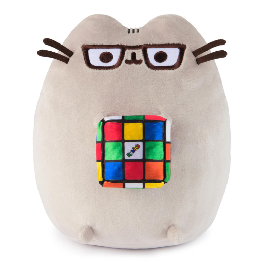 GUND Pusheen with Rubik's Cube, 9.5 inch