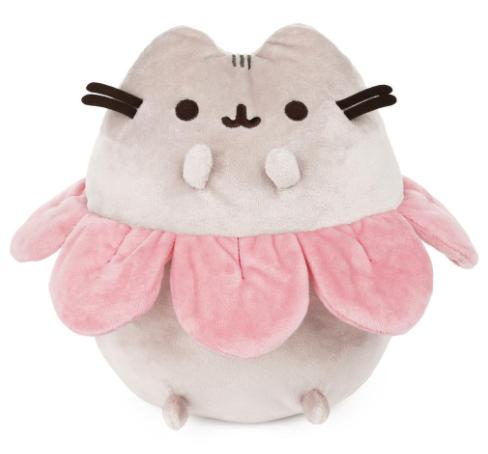 GUND Pusheen Pink Flower Petals, 9.5 inch