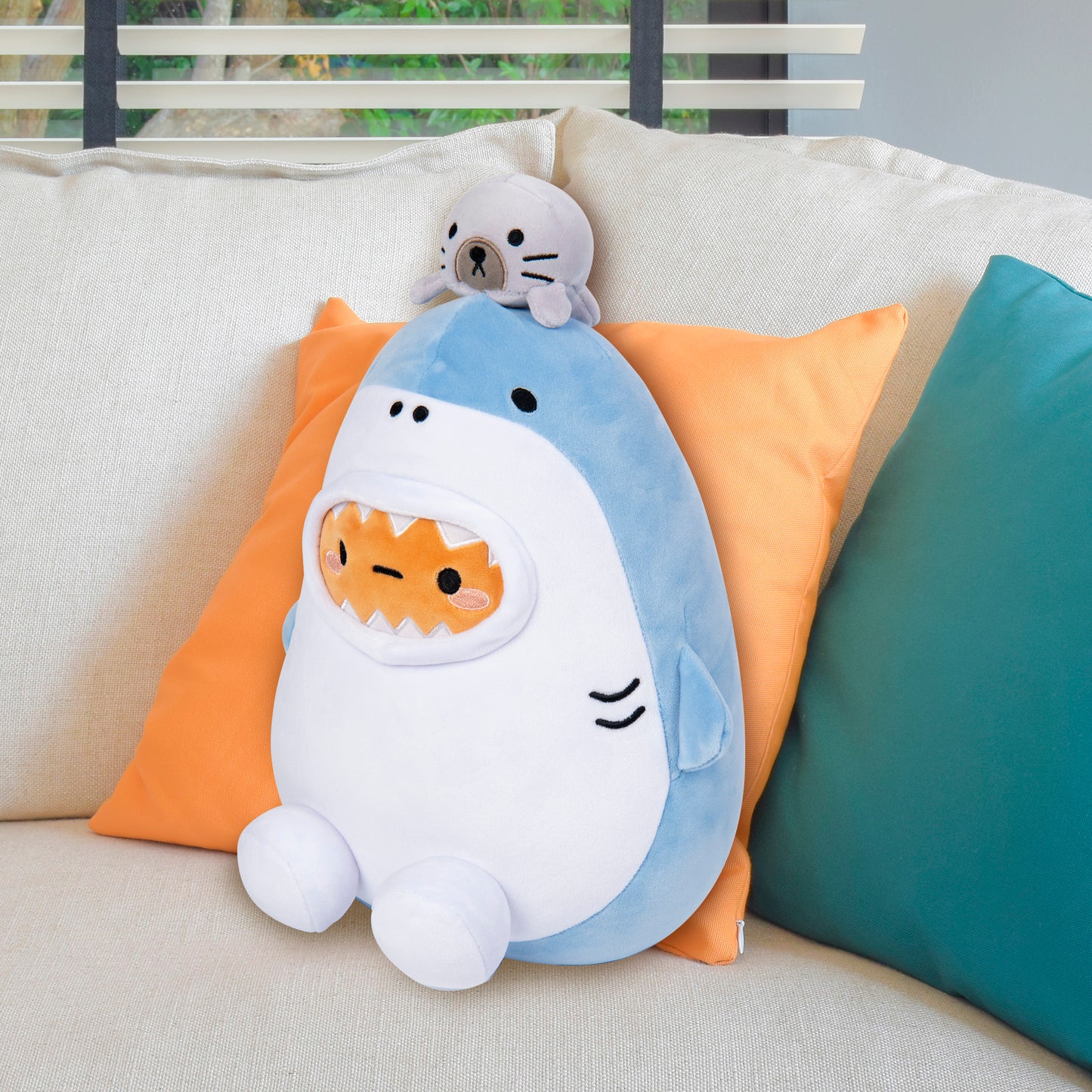 Smoko Midi Mochi Blue Shark Tayto Exclusive 10-Inch Plush