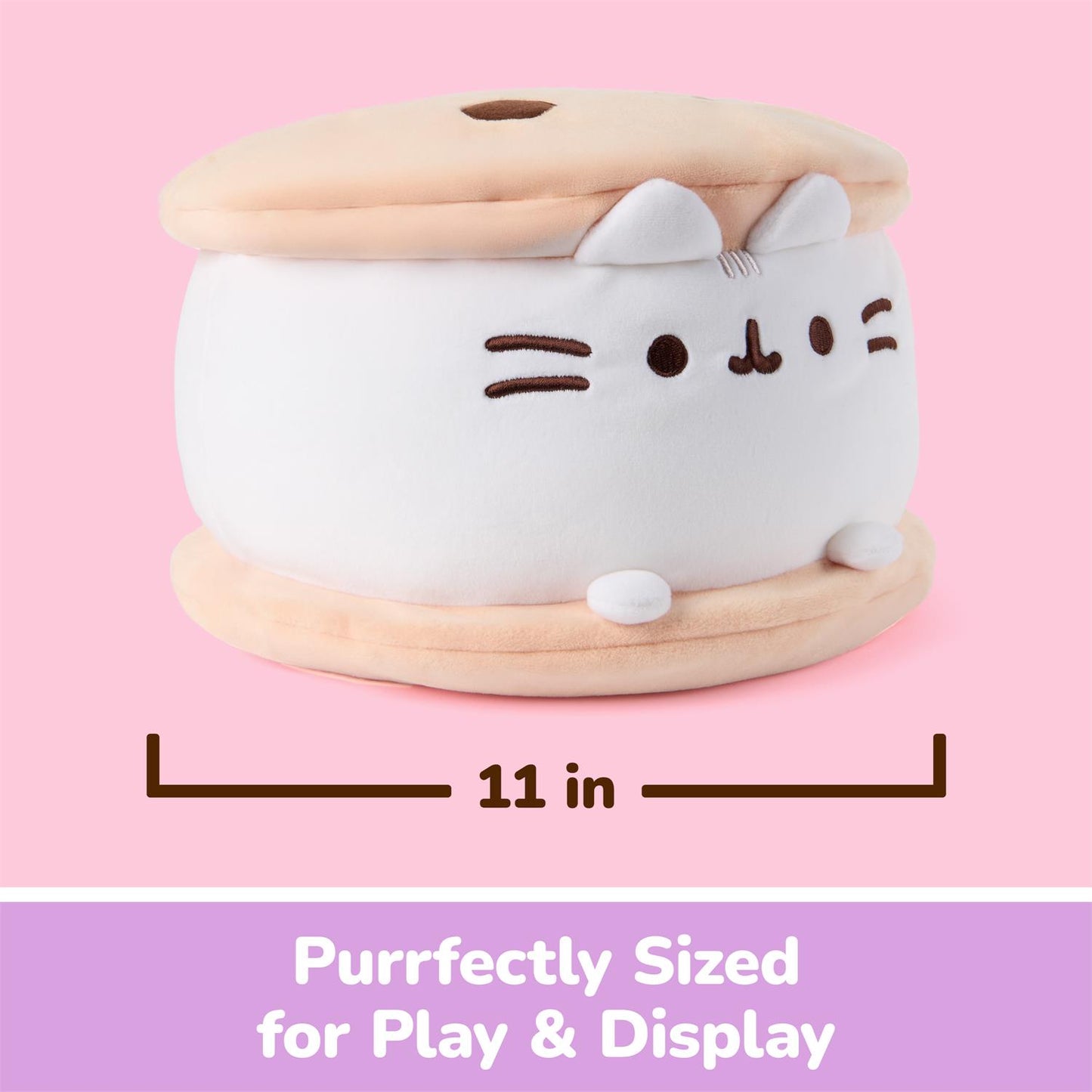Pusheen Cookie Ice Cream Sandwich Squisheen, 11" inch