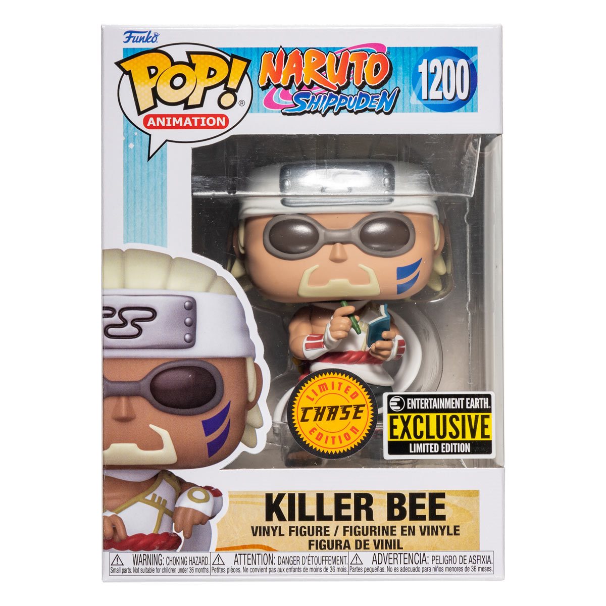 Funko POP! Animation Naruto Killer Bee Vinyl Figure - Entertainment Earth Exclusive