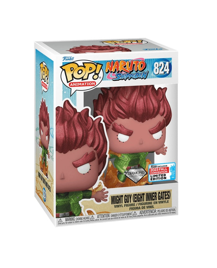 Funko POP! Naruto Shippuden Might Guy (Eight Inner Gates) 824 (Diamond) (Limited to 4000 Pieces)