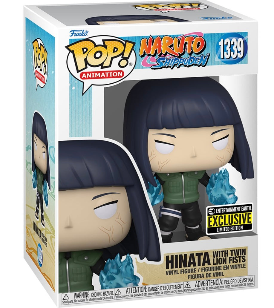 Funko POP Naruto: Shippuden Hinata with Twin Lion Fists Funko Pop! Vinyl Figure #1339 - Entertainment Earth Exclusive