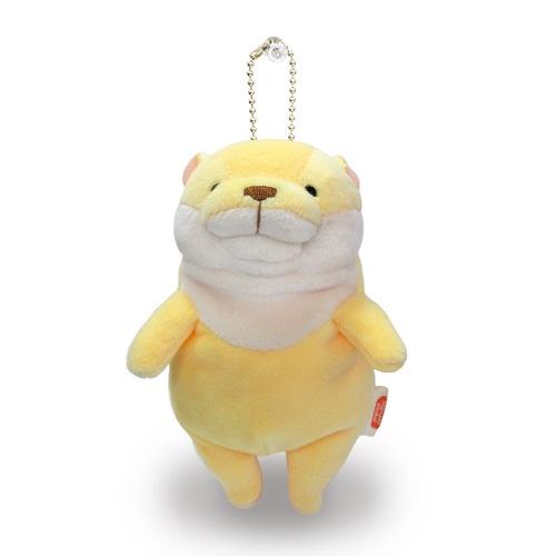 Morisaka Global Mochi Kawauso Otter Plush Toy Keychain Banana 14 CM