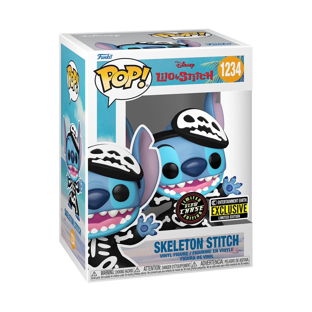 Funko POP! Disney Lilo & Stitch Skeleton Stitch Vinyl Figure - Entertainment Earth Exclusive Chase