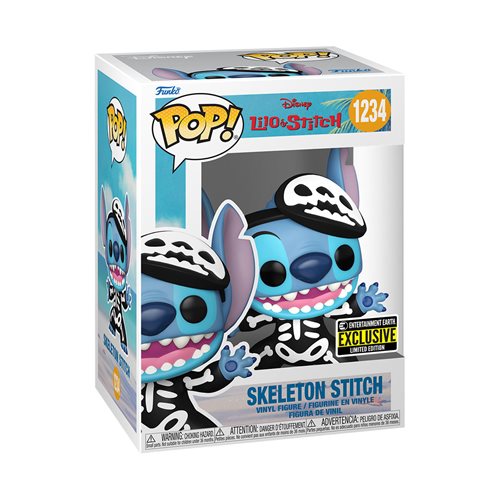 Funko POP! Disney Lilo & Stitch Skeleton Stitch Vinyl Figure - Entertainment Earth Exclusive