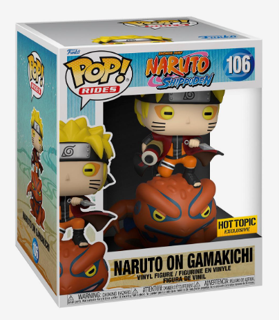Funko POP! Animation Naruto Shippuden Naruto on Gamakichi Hot Topic Exclusive