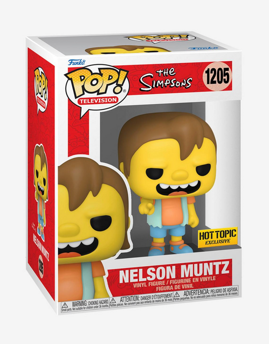 Funko The Simpsons Pop! Television Nelson Muntz Vinyl Figure Hot Topic Exclusive